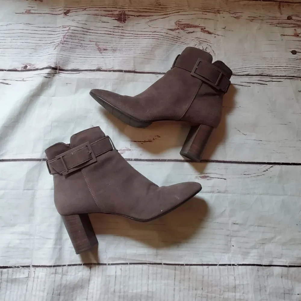 Aqualtina Buckle Ankle Boots Size 8.5‎